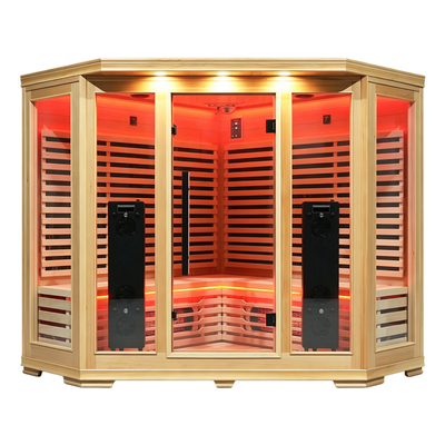 Blisspod Vienna RED 4–5 Person Full Spectrum Infrared Sauna with Red Light Therapy