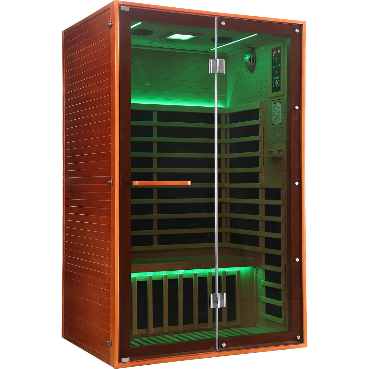 2-Person Canadian Hemlock Sauna with 7 Carbon Heating Plates