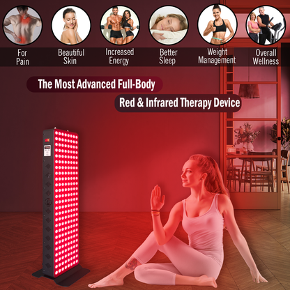 EXESAS Full-Body LED Light Panel | 200 Dual-Chip LEDs | 630nm, 660nm, 810nm & 850nm