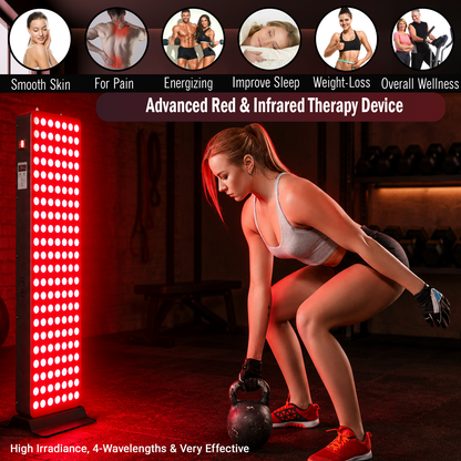 EXESAS Full-Body LED Light Panel | 200 Dual-Chip LEDs | 630nm, 660nm, 810nm & 850nm