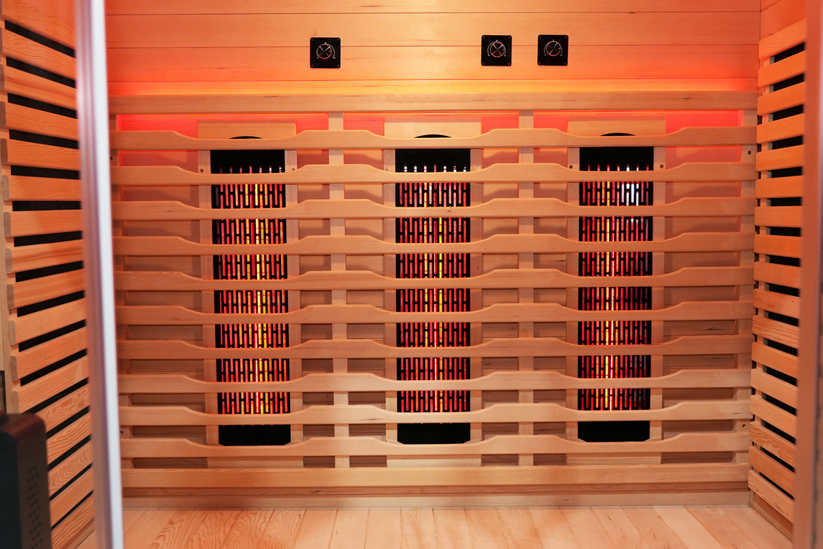 Blisspod Venetian RED 3-Person Full Spectrum Infrared Sauna with Red Light Therapy