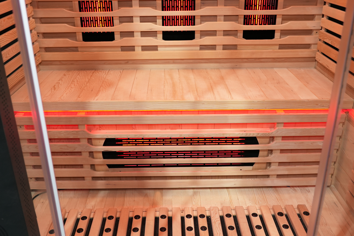 Blisspod Venetian RED 3-Person Full Spectrum Infrared Sauna with Red Light Therapy