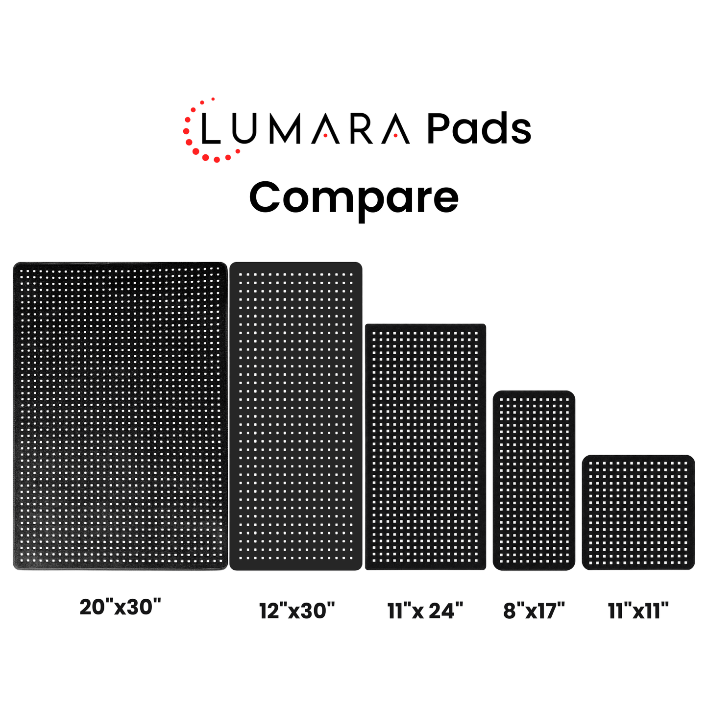 Lumara Tri-Wavelength LED Therapy Pad | 635nm, 830nm & 940nm Light Therapy Pad