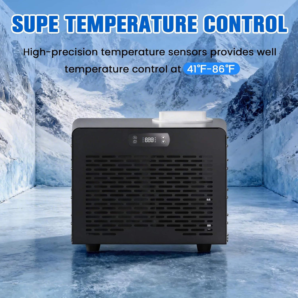 1/3HP Foldable Cold Plunge Tub With Smart Ice Bath Water Chiller