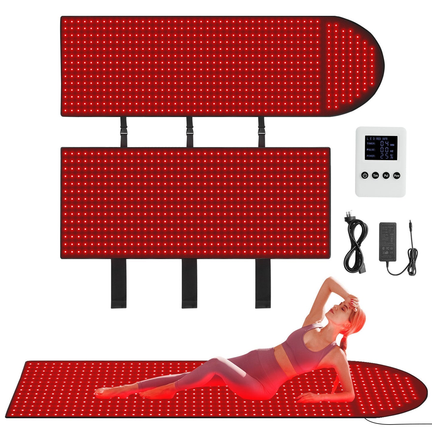 Red & Infrared Light Therapy Pad | Full-Body Light Therapy Pad | 601W