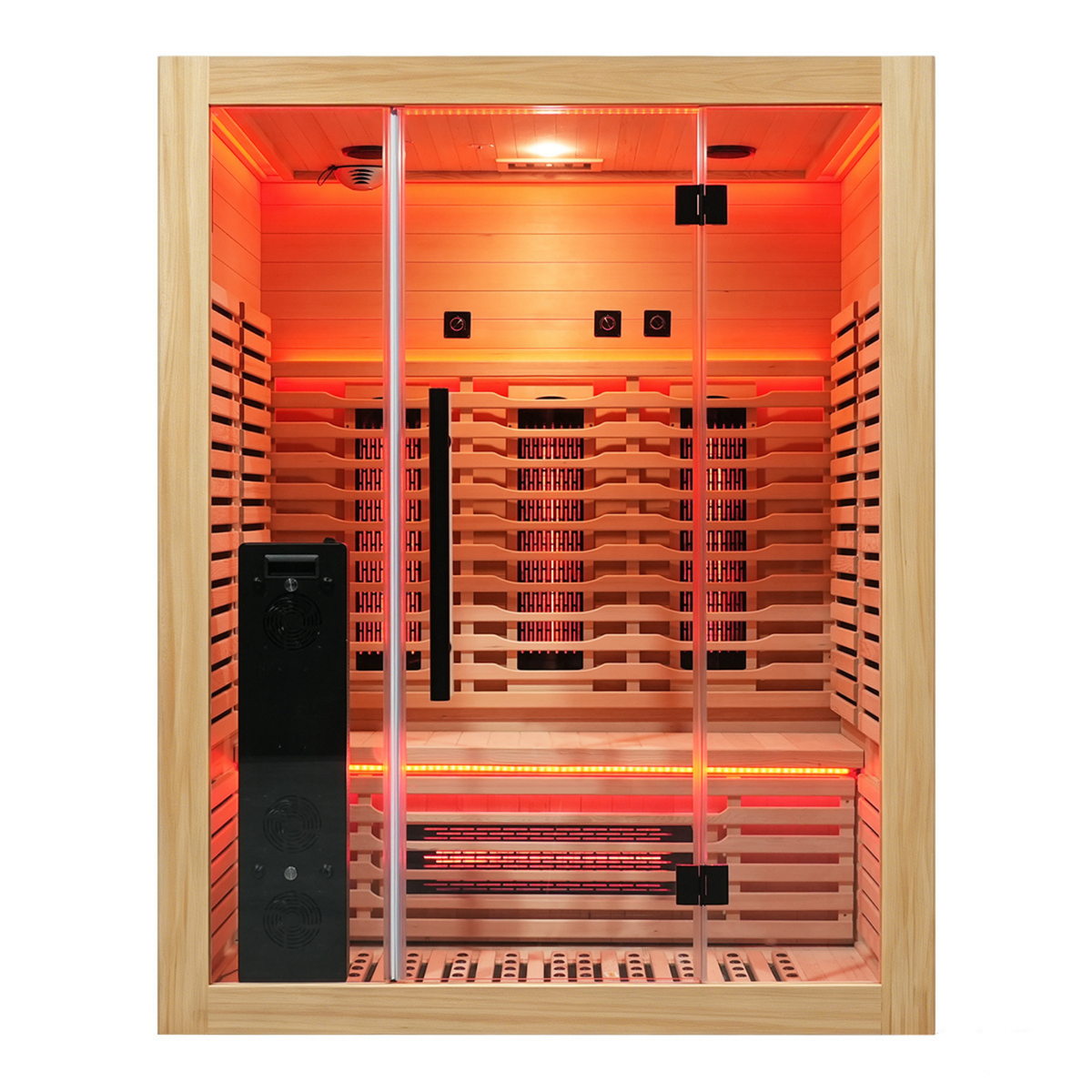 Blisspod Venetian RED 3-Person Full Spectrum Infrared Sauna with Red Light Therapy