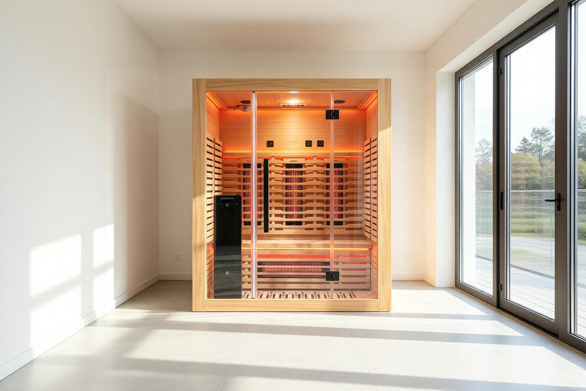 Blisspod Venetian RED 3-Person Full Spectrum Infrared Sauna with Red Light Therapy