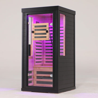 2-Person Low EMF Indoor Infrared Sauna With Red Light Therapy