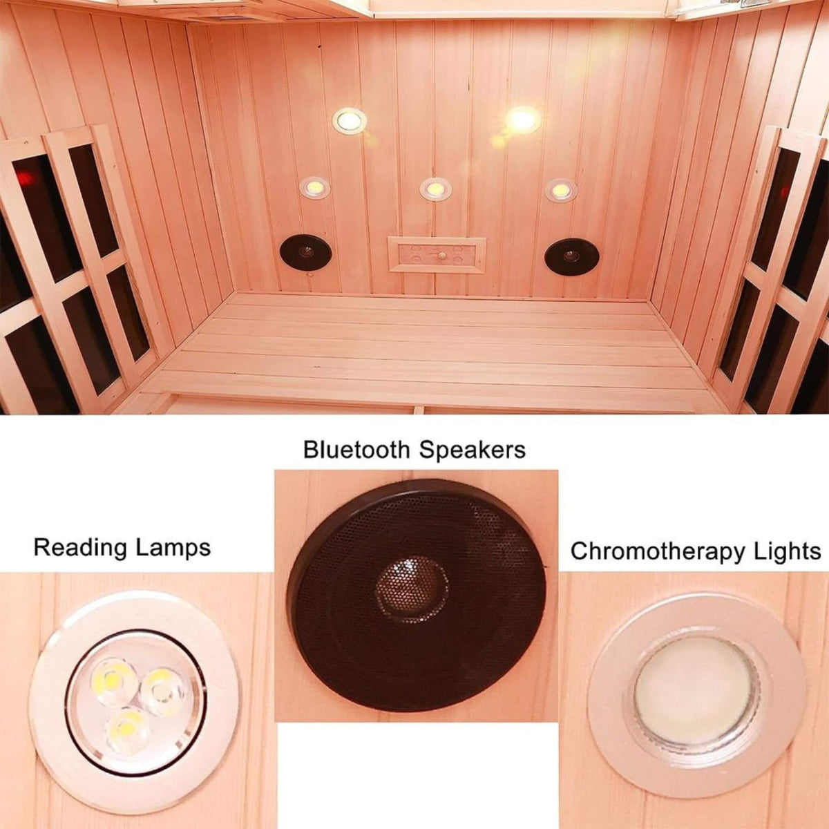 Orien Premium 2-Person Low EMF Far-Infrared Sauna With Ceramic Heaters | 1,760W
