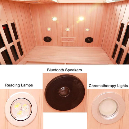Orien Premium 2-Person Low EMF Far-Infrared Sauna With Ceramic Heaters | 1,760W