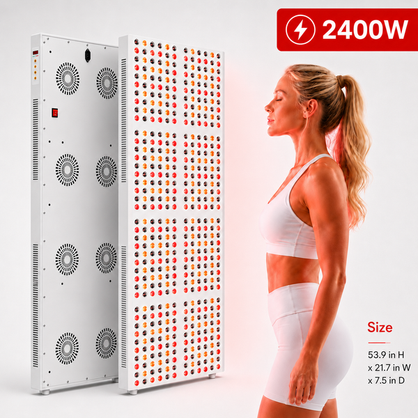2400W Full-Body Red &amp; Near-Infrared Light Therapy Panel – 630nm, 660nm, 810nm, 830nm &amp; 850nm