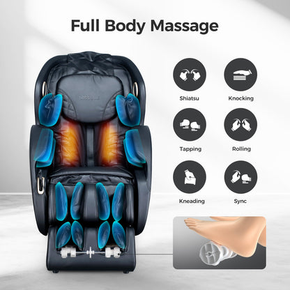 BOSSCARE 3D Zero Gravity Massage Chair with Voice Control, App & Heat