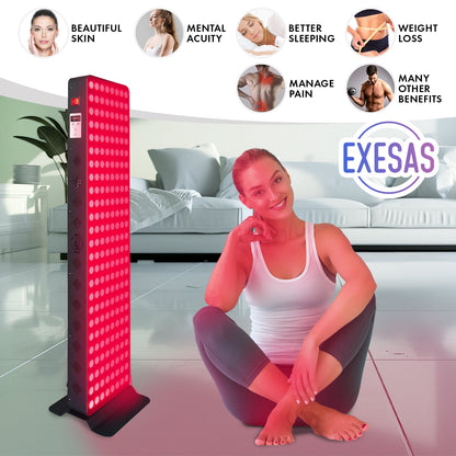 EXESAS Full-Body LED Light Panel | 200 Dual-Chip LEDs | 630nm, 660nm, 810nm & 850nm