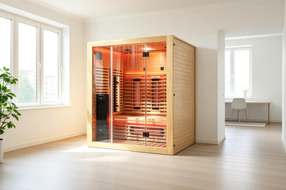 Blisspod Venetian RED 3-Person Full Spectrum Infrared Sauna with Red Light Therapy