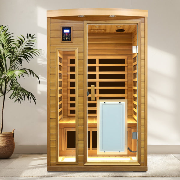 Low EMF 2-Person Red Cedar Far Infrared Sauna