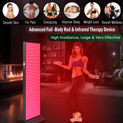 EXESAS Full-Body LED Light Panel | 600 Dual-Chip LEDs | 630nm, 660nm, 810nm & 850nm