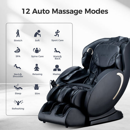 BOSSCARE 3D Zero Gravity Massage Chair with Voice Control, App & Heat