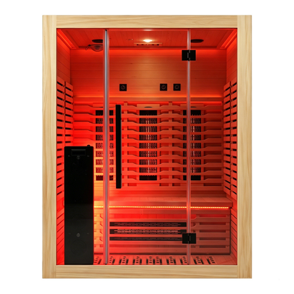 Blisspod Venetian RED 3-Person Full Spectrum Infrared Sauna with Red Light Therapy