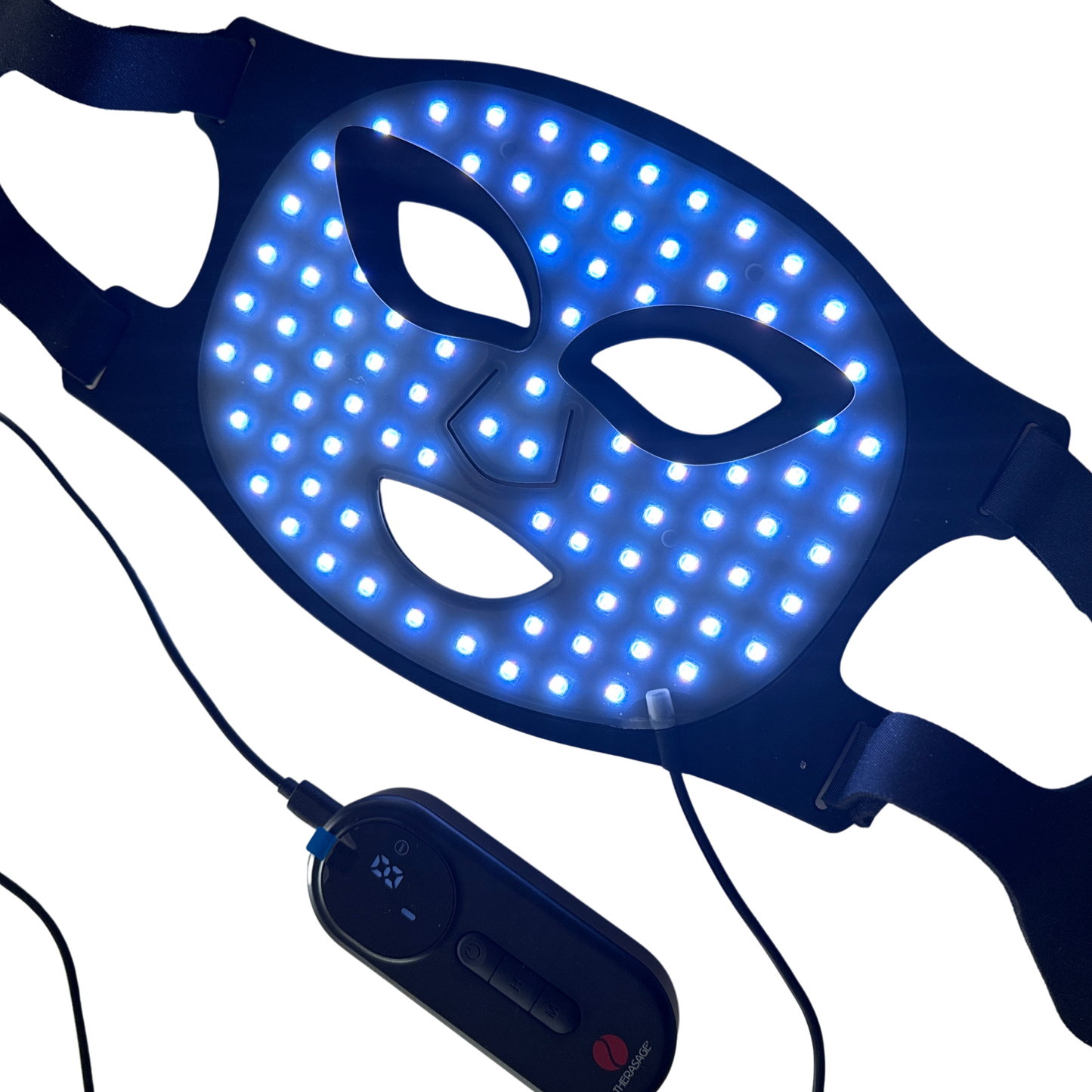 Red Light Therapy Face Mask Designed for Radiant Skin, 8 Light Modes, Adjustable Intensity, Portable Control