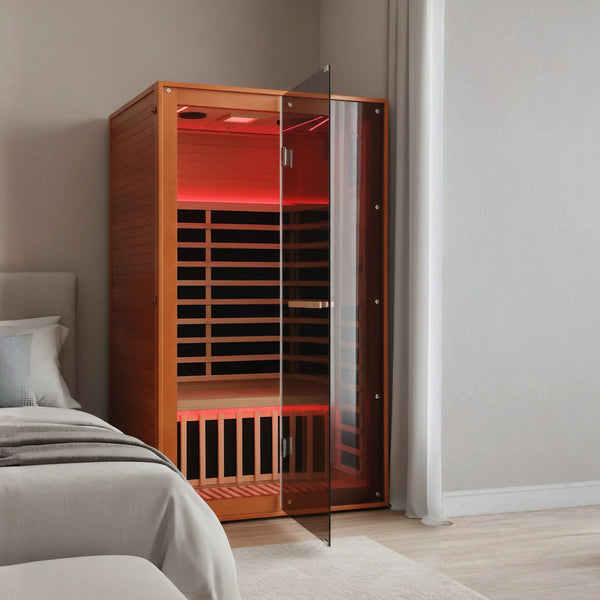 2-Person Canadian Hemlock Sauna with 7 Carbon Heating Plates