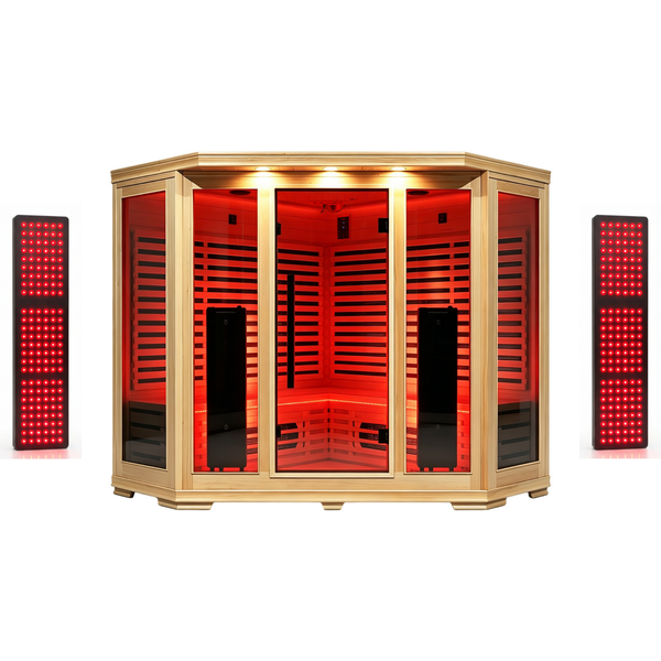 Blisspod Vienna RED 4–5 Person Full Spectrum Infrared Sauna with Red Light Therapy