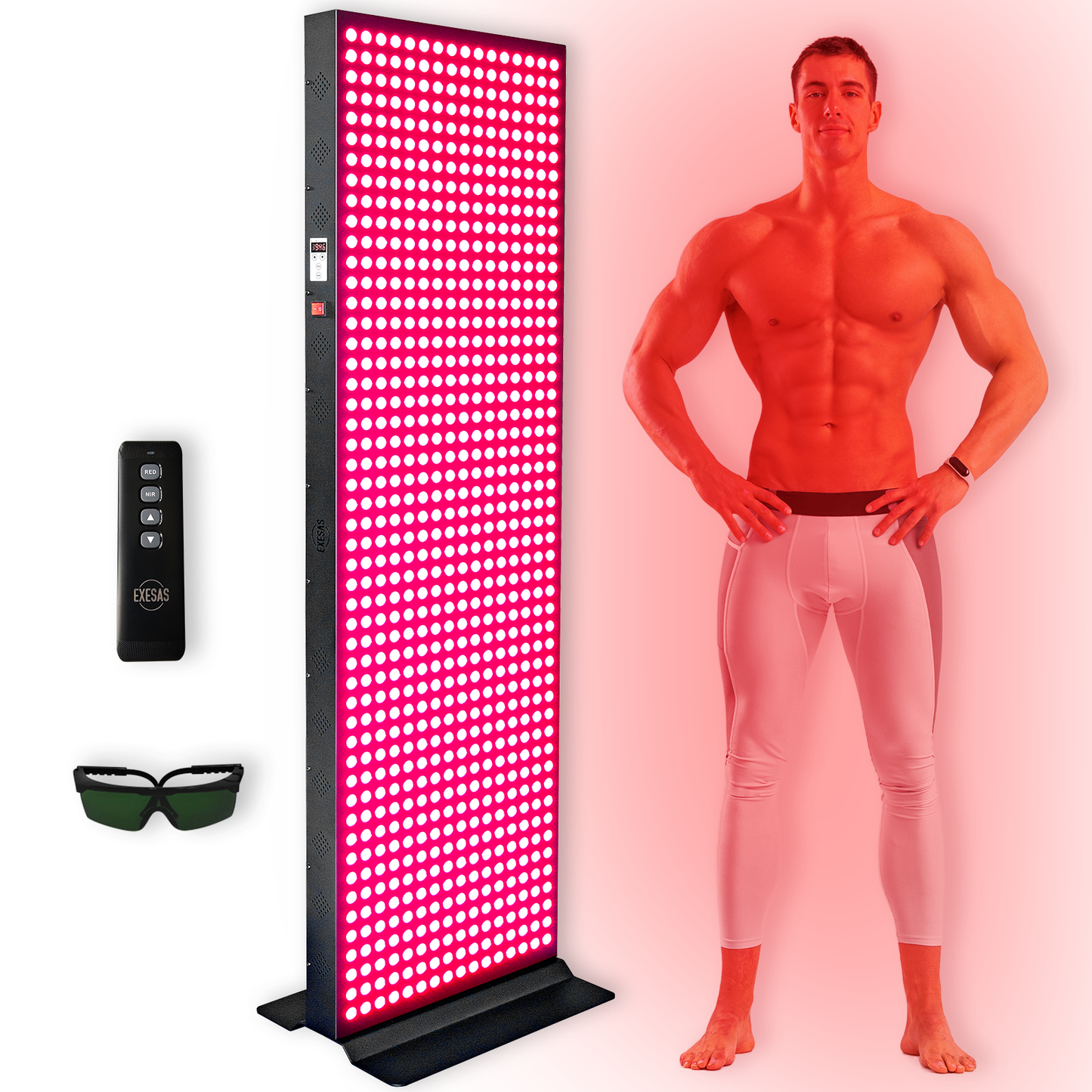 EXESAS Full-Body LED Light Panel | 800 Dual-Chip LEDs | 630nm, 660nm, 810nm & 850nm
