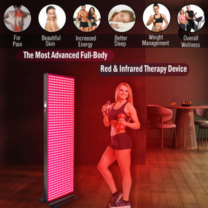 EXESAS Full-Body LED Light Panel | 800 Dual-Chip LEDs | 630nm, 660nm, 810nm & 850nm
