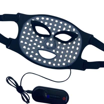 Red Light Therapy Face Mask Designed for Radiant Skin, 8 Light Modes, Adjustable Intensity, Portable Control