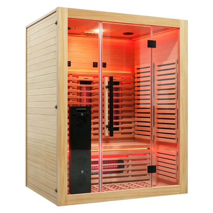 Blisspod Venetian RED 3-Person Full Spectrum Infrared Sauna with Red Light Therapy
