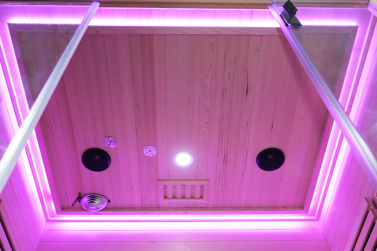 Blisspod Venetian RED 3-Person Full Spectrum Infrared Sauna with Red Light Therapy