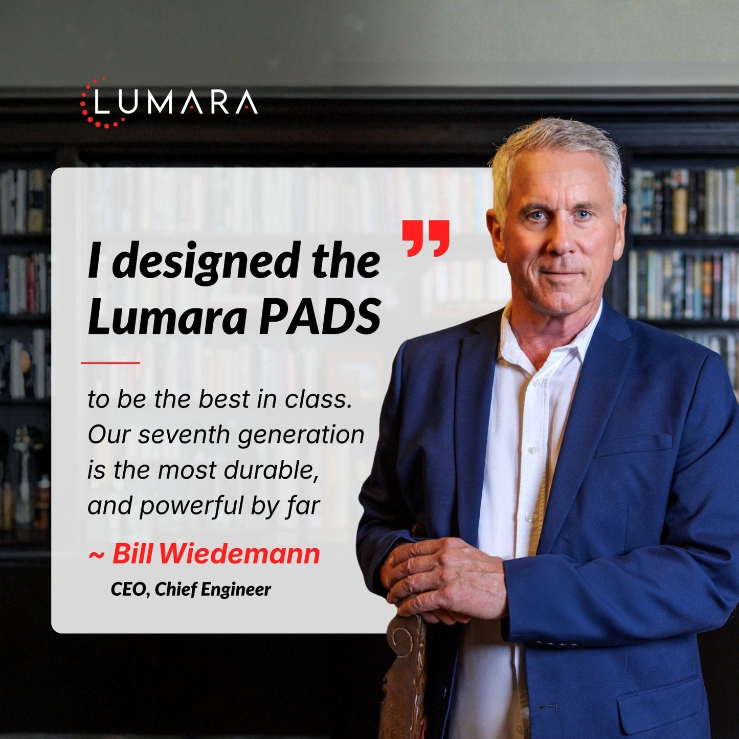 Lumara Tri-Wavelength LED Therapy Pad | 635nm, 830nm & 940nm Light Therapy Pad