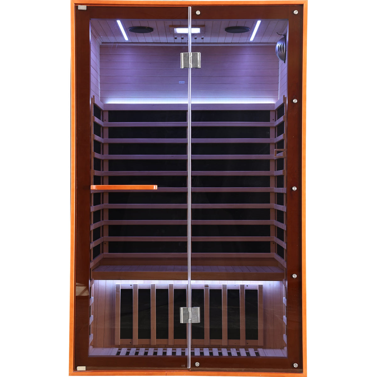 2-Person Canadian Hemlock Sauna with 7 Carbon Heating Plates