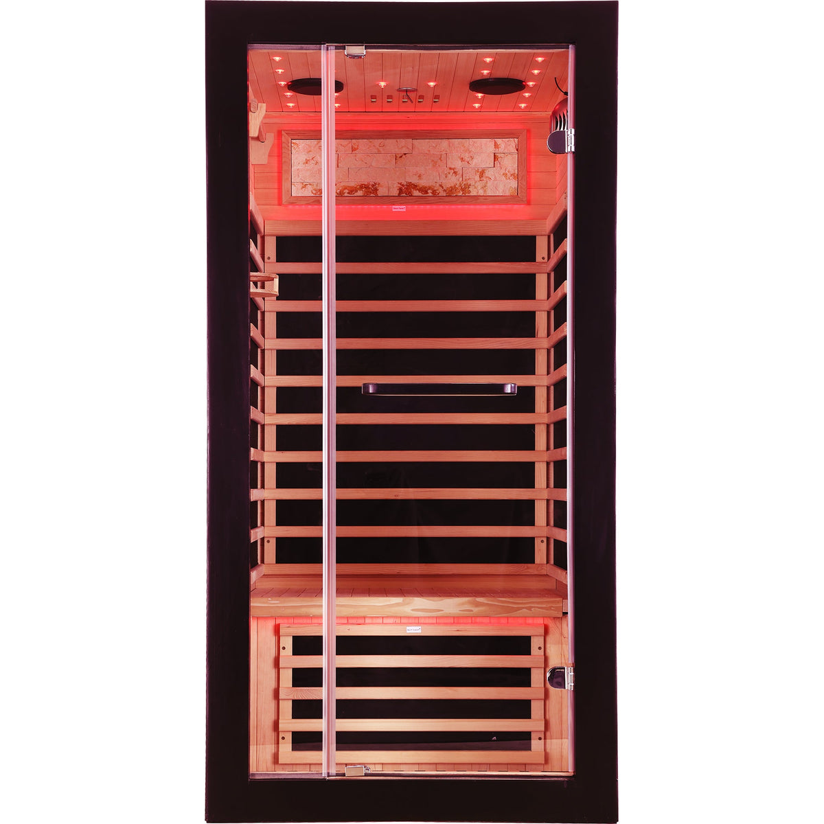 HOSAUNA 1-Person Hemlock Sauna with Starlight Ceiling