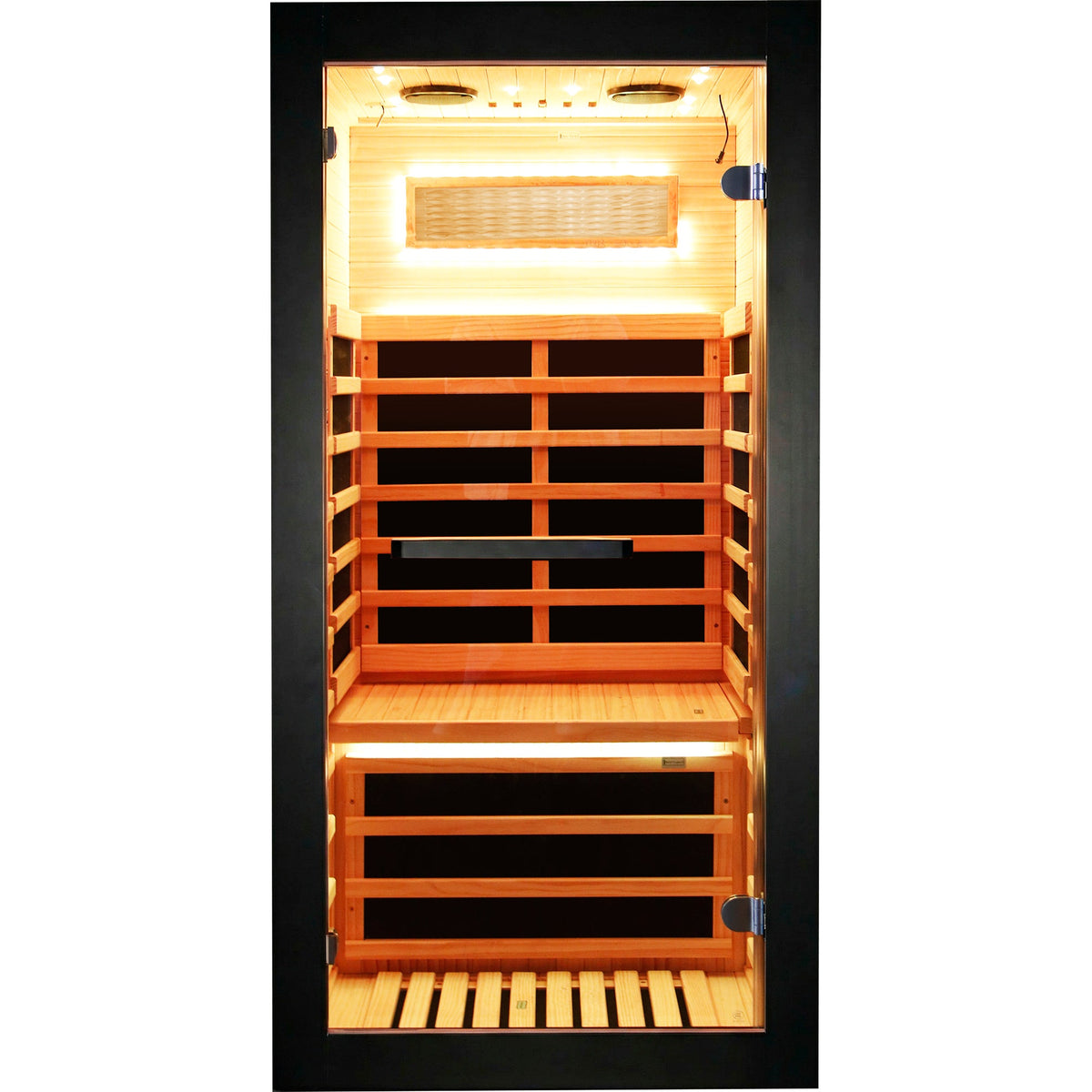 1-Person Chilean Pine Sauna Cabin with 8 Heating Plates