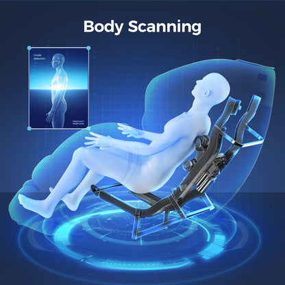 BOSSCARE 3D Zero Gravity Massage Chair with Voice Control, App & Heat