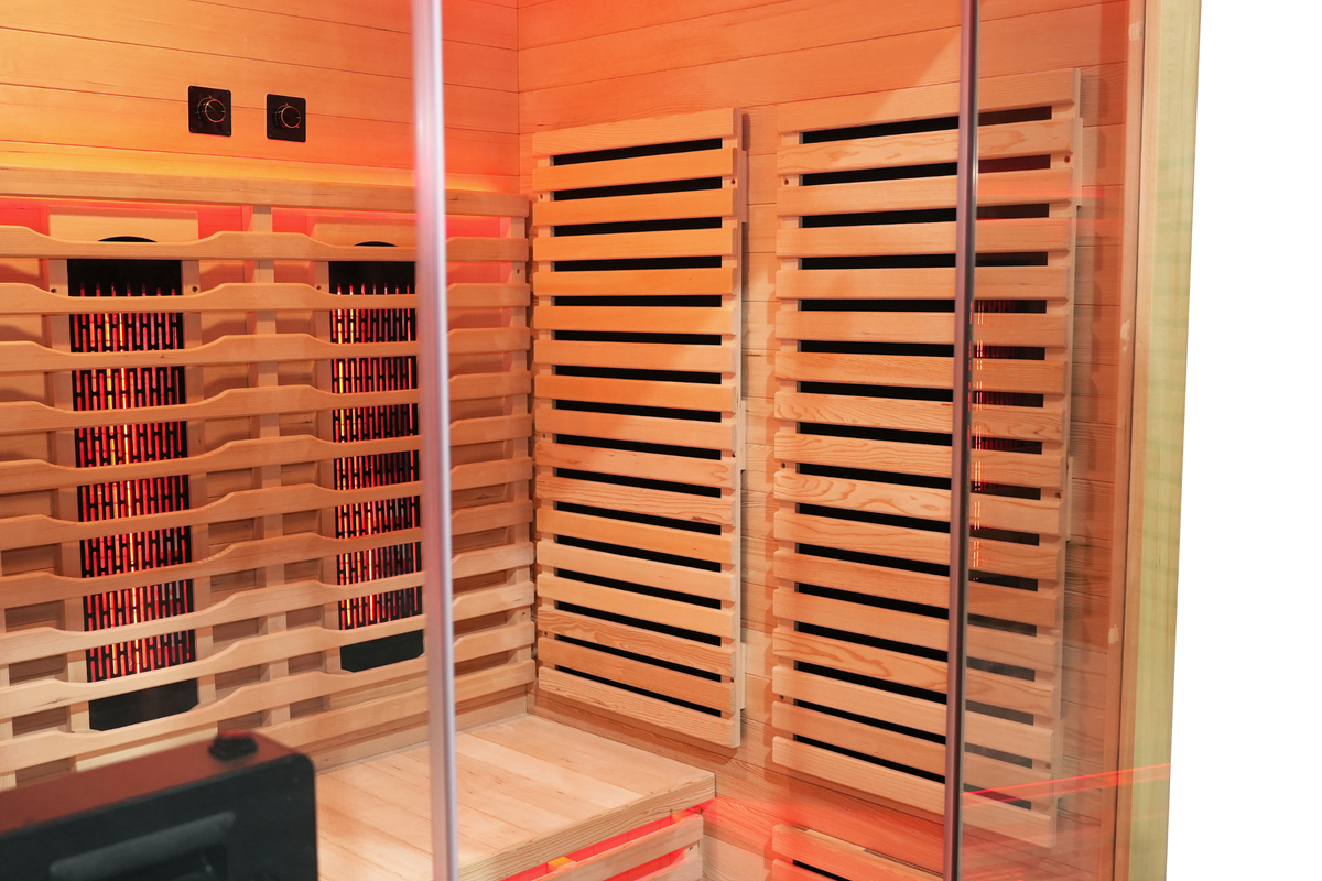 Blisspod Venetian RED 3-Person Full Spectrum Infrared Sauna with Red Light Therapy