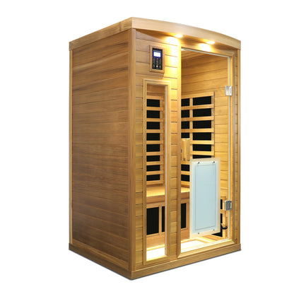 Low EMF 2-Person Red Cedar Far Infrared Sauna