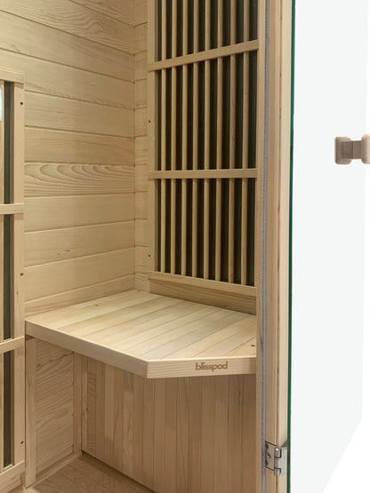 Blisspod Vienna 1-Person Far Infrared Sauna | Canadian Hemlock | Very Low EMF