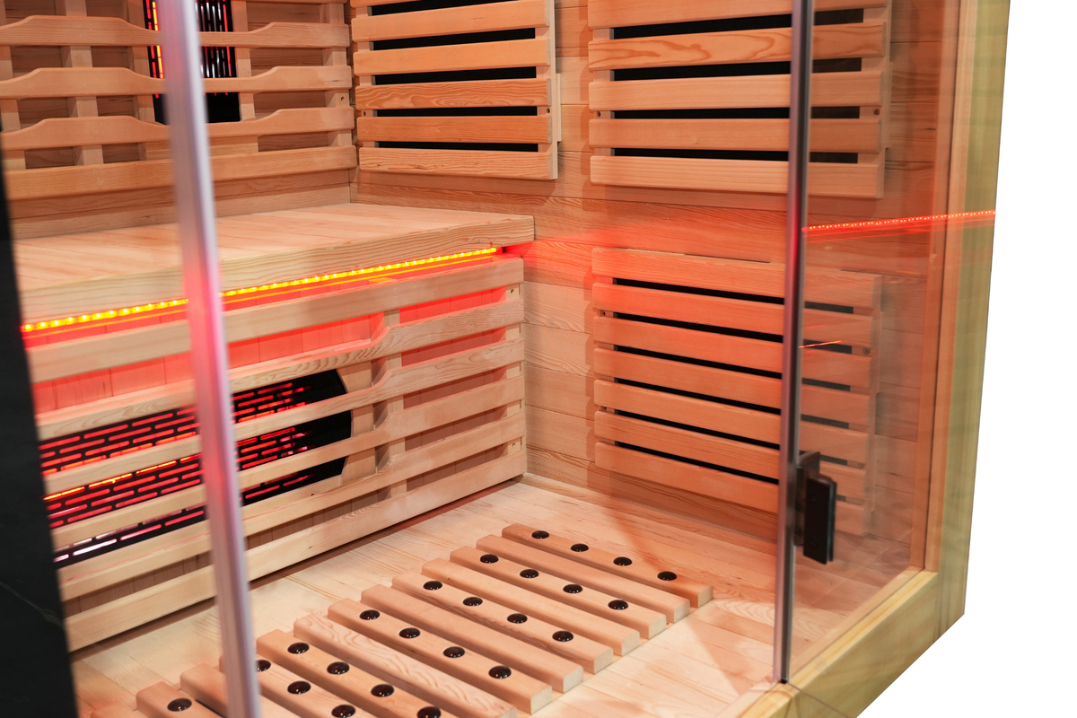 Blisspod Venetian RED 3-Person Full Spectrum Infrared Sauna with Red Light Therapy