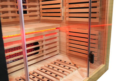Blisspod Venetian RED 3-Person Full Spectrum Infrared Sauna with Red Light Therapy