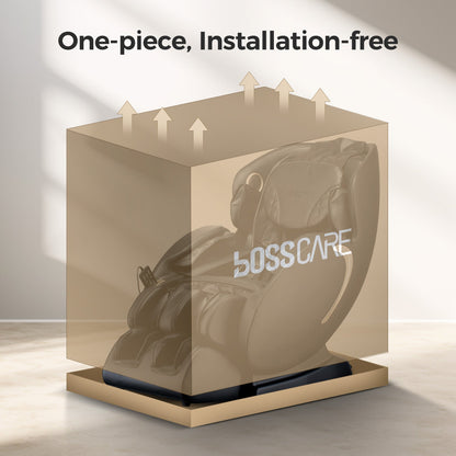 BOSSCARE 3D Zero Gravity Massage Chair with Voice Control, App & Heat