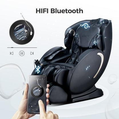 BOSSCARE 3D Zero Gravity Massage Chair with Voice Control, App & Heat