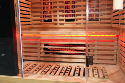 Blisspod Venetian RED 3-Person Full Spectrum Infrared Sauna with Red Light Therapy