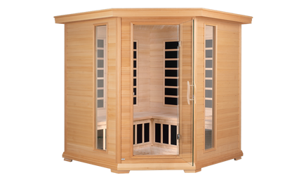 Blisspod Vienna 4–5 Person Corner Far Infrared Sauna | 12 Heaters | Ultra Low EMF