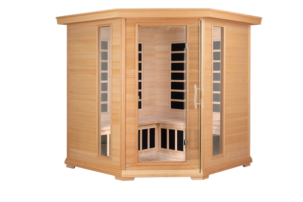 Blisspod Vienna 4–5 Person Corner Far Infrared Sauna | 12 Heaters | Ultra Low EMF