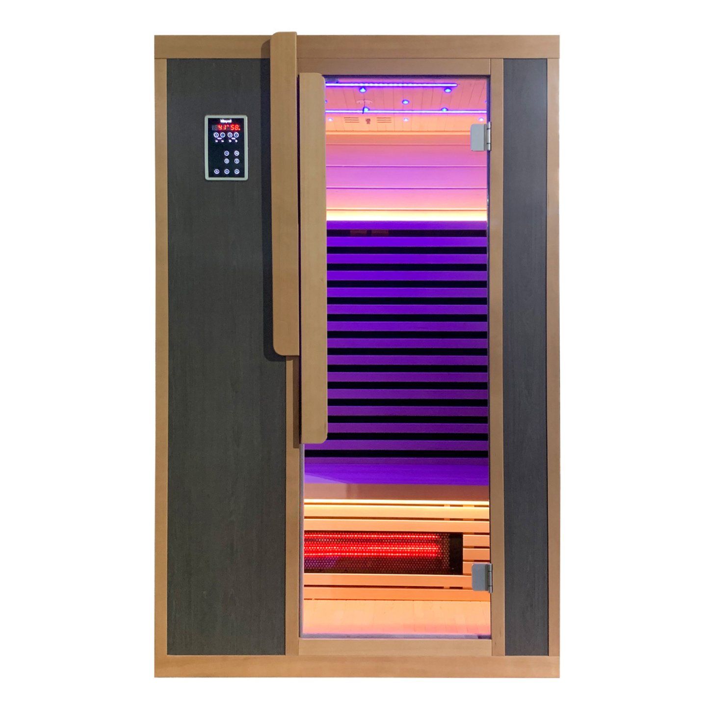 Blisspod Bergen 2-Person Full Spectrum Infrared Sauna | Red Light Therapy | Low EMF | Canadian Hemlock
