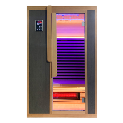 Blisspod Bergen 2-Person Full Spectrum Infrared Sauna | Red Light Therapy | Low EMF | Canadian Hemlock
