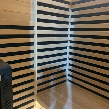 Blisspod Bergen 2-Person Full Spectrum Infrared Sauna | Red Light Therapy | Low EMF | Canadian Hemlock