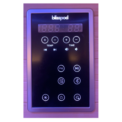 Blisspod Bergen 2-Person Full Spectrum Infrared Sauna | Red Light Therapy | Low EMF | Canadian Hemlock