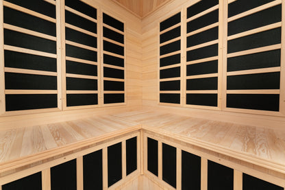 Blisspod Vienna 4–5 Person Corner Far Infrared Sauna | 12 Heaters | Ultra Low EMF
